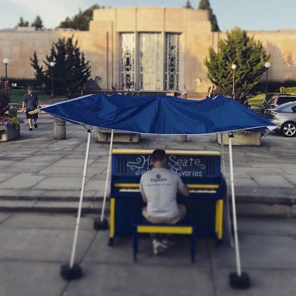 Public piano in Seattle, Washington, United States