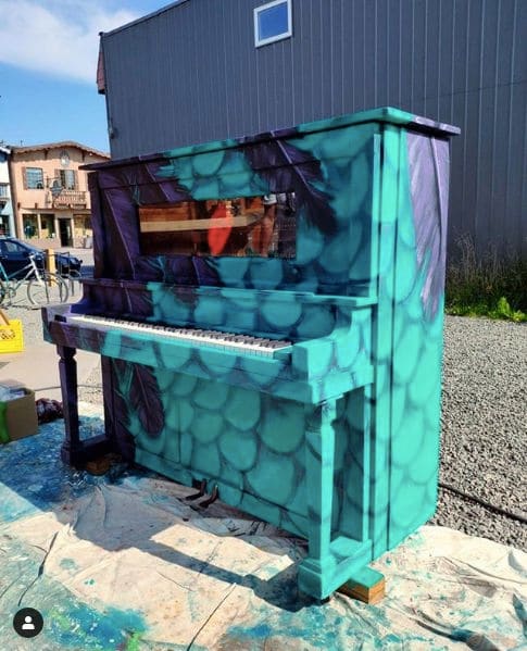 Public piano in Regional District of Bulkley-Nechako, British Columbia, Canada