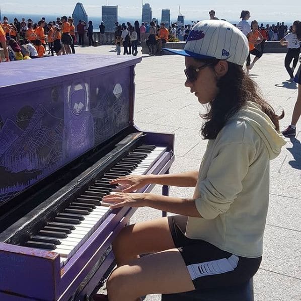 Public piano in Montreal, Quebec, Canada