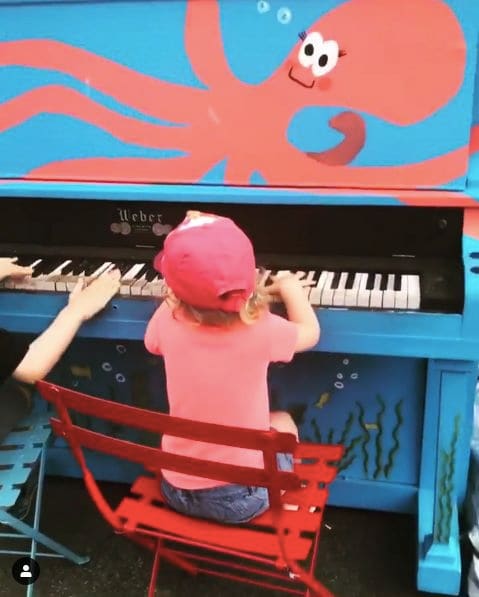 Public piano in Halifax, Nova Scotia, Canada