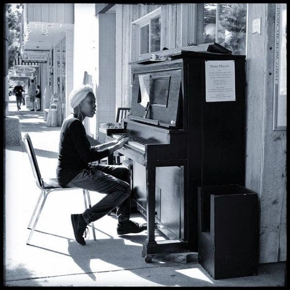 Public piano in Cowichan Valley Regional District, British Columbia, Canada