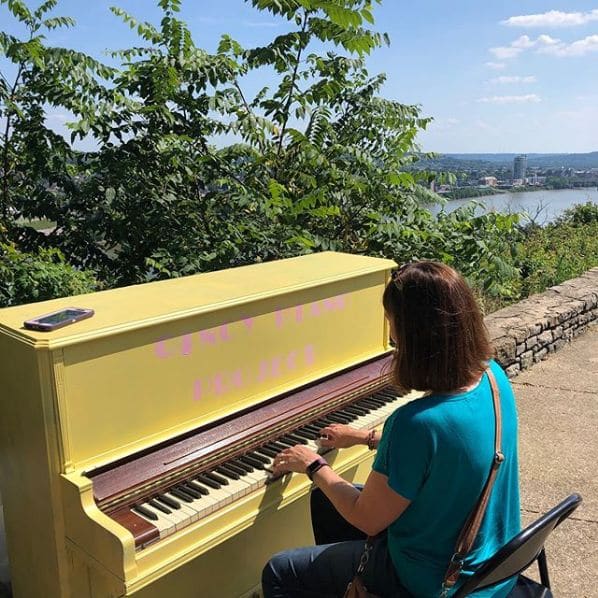 Public piano in Cincinnati, Ohio, United States