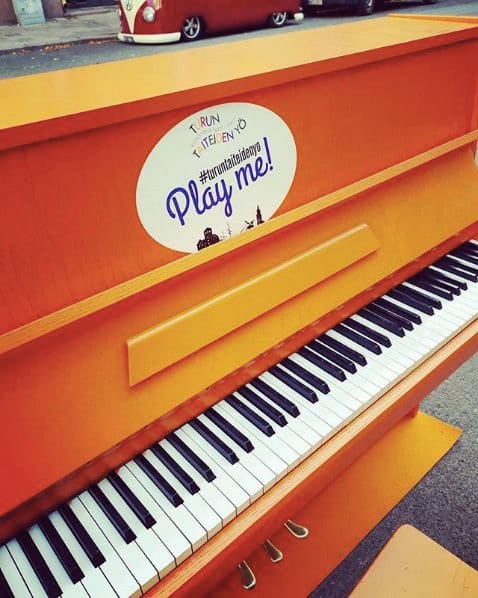 Public piano in Turku, Finland