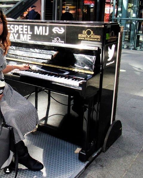 Public piano in The Hague, South Holland, Netherlands