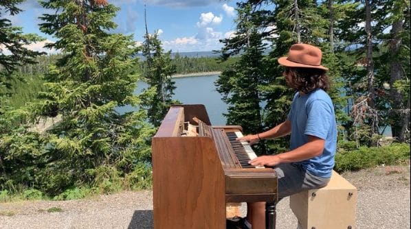 Public piano in Teton County, Wyoming, United States