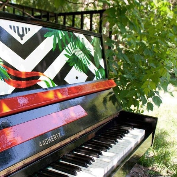 Public piano in Moscow, Moscow, Russia