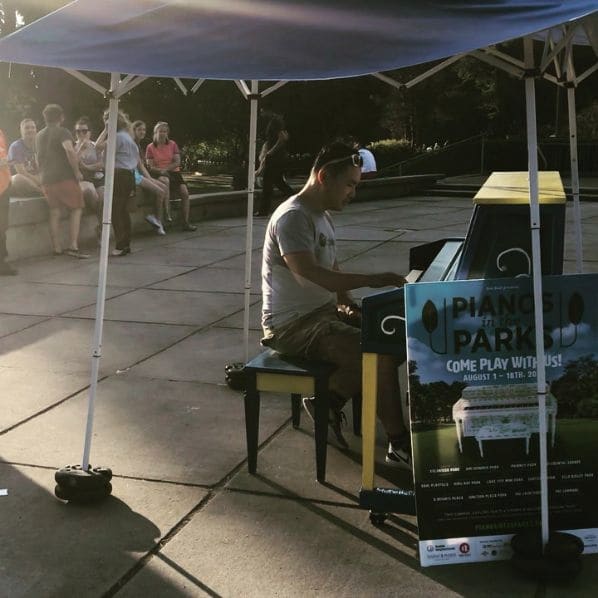 Public piano in Seattle, Washington, United States