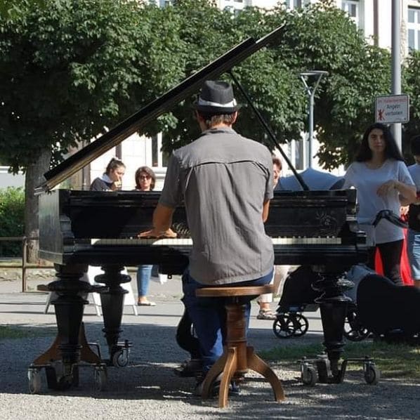 Public piano in Landkreis Lindau, Bavaria, Germany