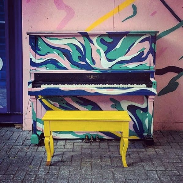 Public piano in Montreal, Quebec, Canada