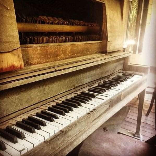 Public piano in Kapiti Coast District, Wellington, New Zealand