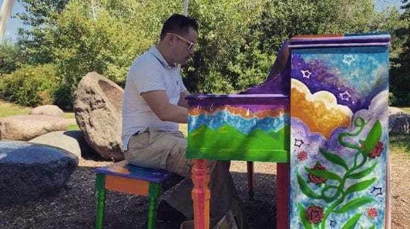 Public piano in Seattle, Washington, United States