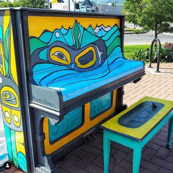 Public piano in Regional District of Bulkley-Nechako, British Columbia, Canada