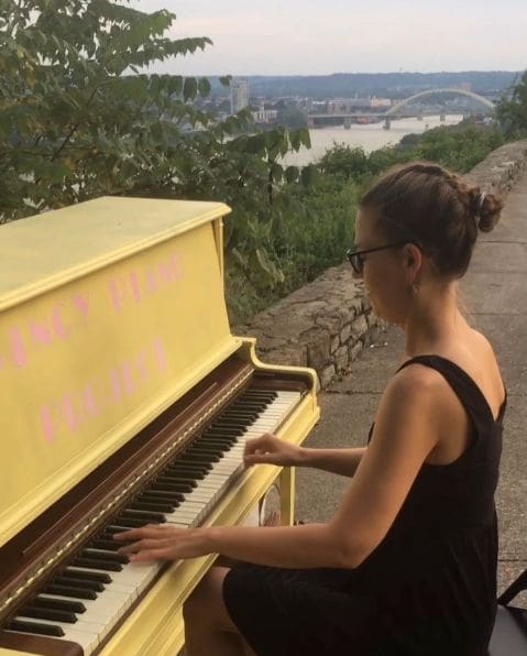 Public piano in Cincinnati, Ohio, United States