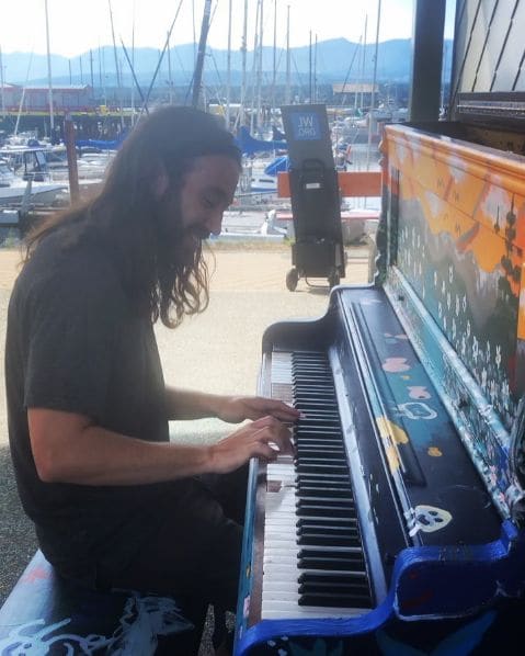 Public piano in Comox Valley Regional District, British Columbia, Canada