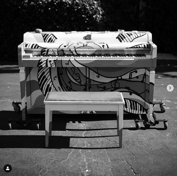 Public piano in San Diego County, California, United States