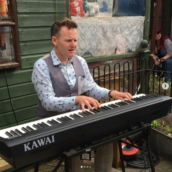 Public piano in West Sussex, England, United Kingdom