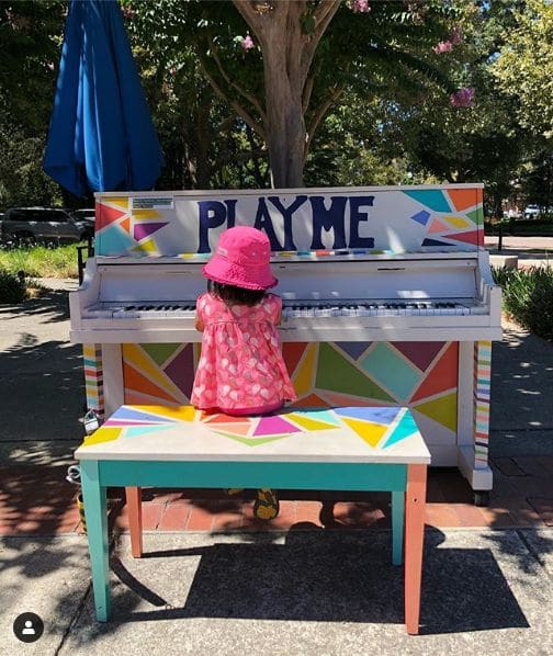 Public piano in Contra Costa County, California, United States