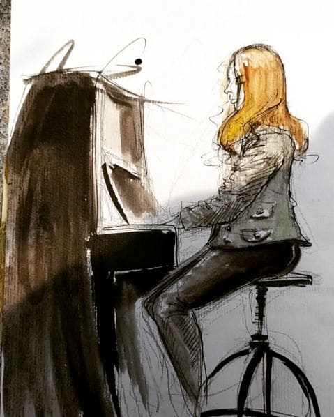 Public piano in Annecy, Auvergne-Rhône-Alpes, France