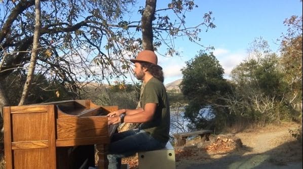 Public piano in Berkeley, California, United States