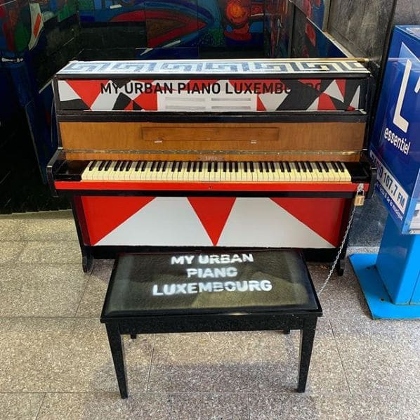 Public piano in Luxembourg, Luxembourg