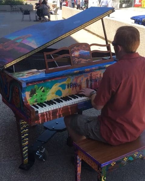 Public piano in Salt Lake City, Utah, United States