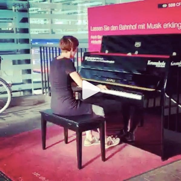Public piano in Amtei Olten-Gösgen, Solothurn, Switzerland