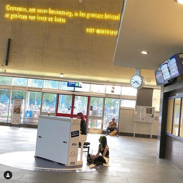 Public piano in Eindhoven, North Brabant, Netherlands