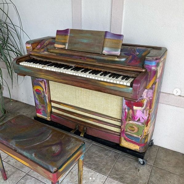 Public piano in Polk County, Florida, United States