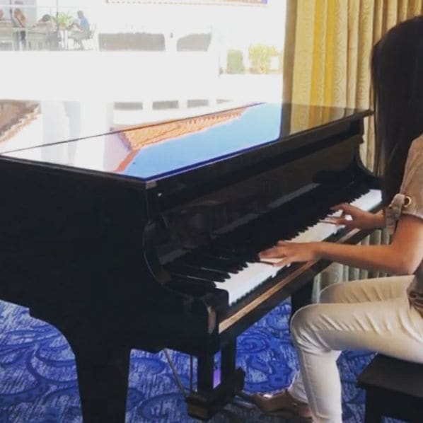 Public piano in Carlsbad, California, United States