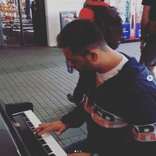 Public piano in Brig-Glis, Wallis, Switzerland