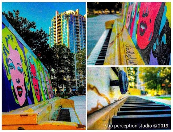 Public piano in Raleigh, North Carolina, United States