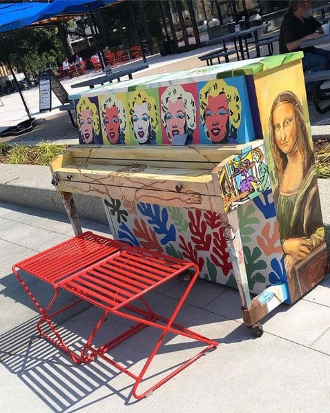 Public piano in San Francisco, California, United States
