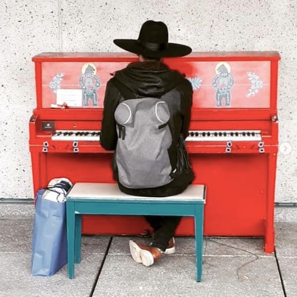 Public piano in Montreal, Quebec, Canada