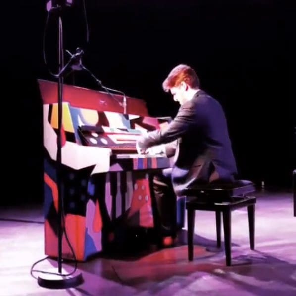 Public piano in Boulogne-Billancourt, Ile-de-France, France