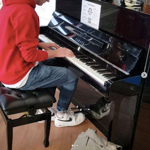 Public piano in Brunswick, Lower Saxony, Germany