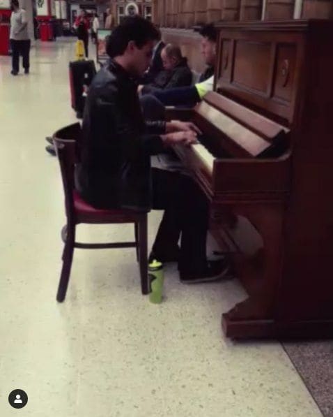 Public piano in Westminster, England, United Kingdom