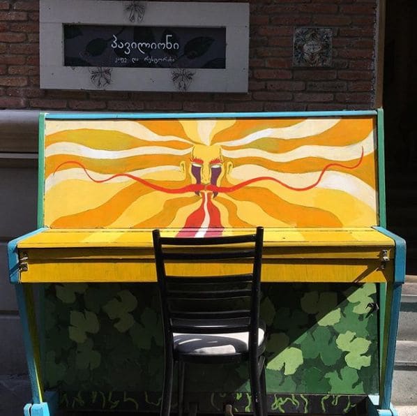 Public piano in Tbilisi, Georgia
