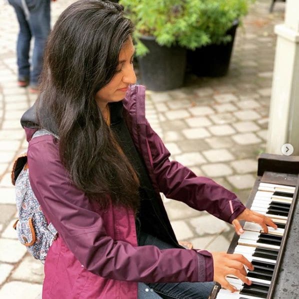 Public piano in Halifax, Nova Scotia, Canada