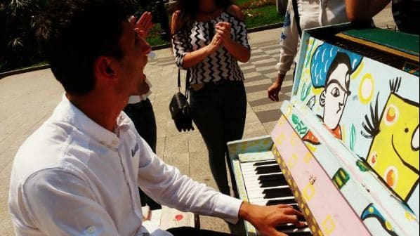 Public piano in Batumi, Autonomous Republic of Adjara, Georgia
