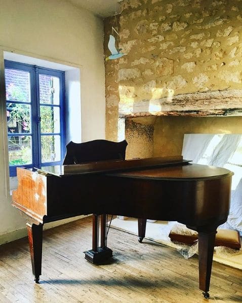 Public piano in Dordogne, New Aquitaine, France