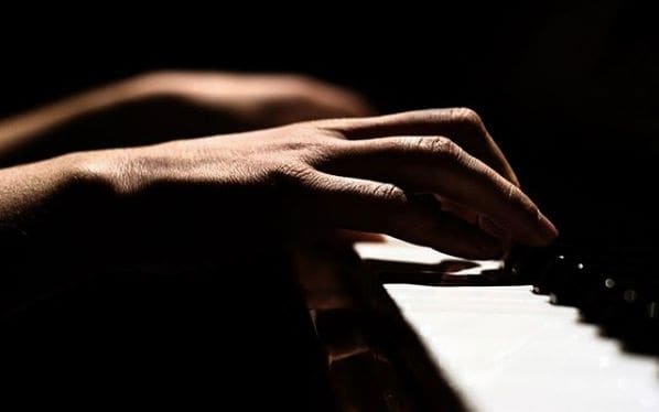 Public piano in Denpasar, Bali, Indonesia