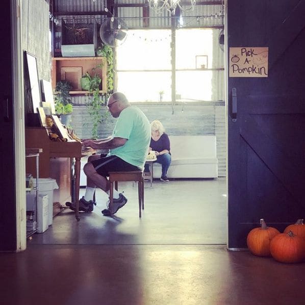 Public piano in Solano County, California, United States