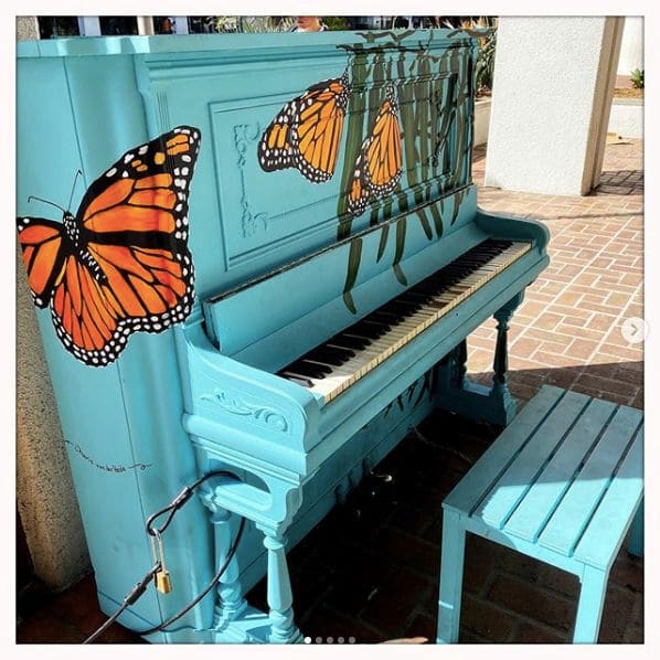 Public piano in Santa Barbara, California, United States