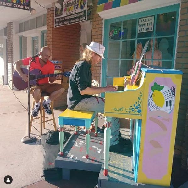 Public piano in Putnam County, Florida, United States