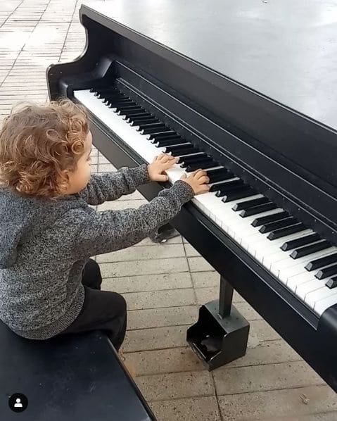 Public piano in Netanya, Center District, Israel