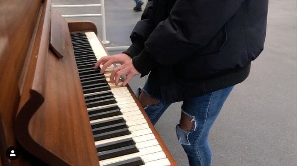 Public piano in Chelmsford, England, United Kingdom