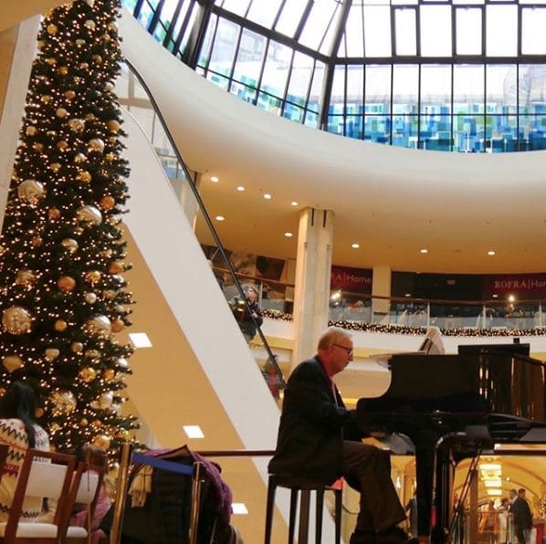 Public piano in Dusseldorf, North Rhine-Westphalia, Germany