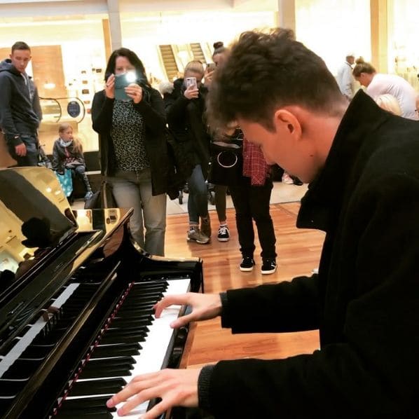 Public piano in Brunswick, Lower Saxony, Germany