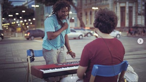 Public piano in Recife, Pernambuco, Brazil