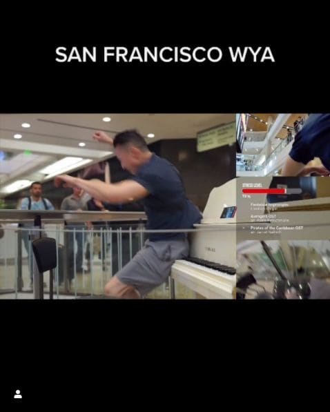Public piano in San Francisco, California, United States